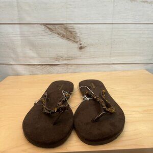 Sonoma Brown Flip-Flops – Size L (9–10)